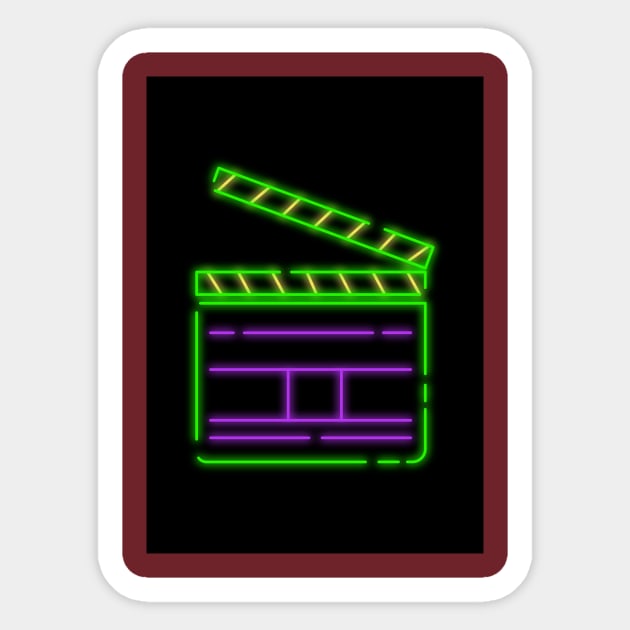 MOVIE NEON Sticker by Leonzio Art 